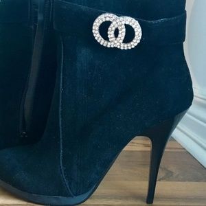 Italian Faux Suede Booties size 7